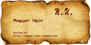 Magyar Ugor névjegykártya
